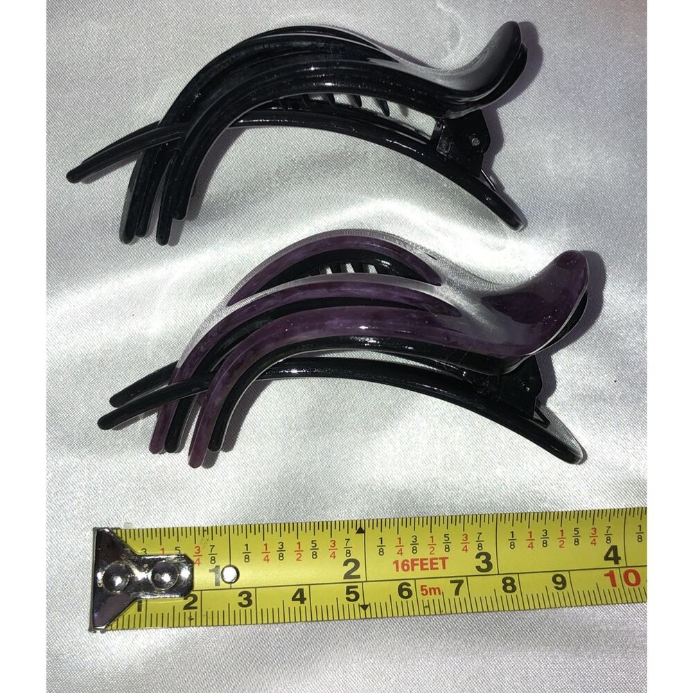 Hair Clip 2 Made by Abaima Purple Dark Gray - Picture 4 of 5